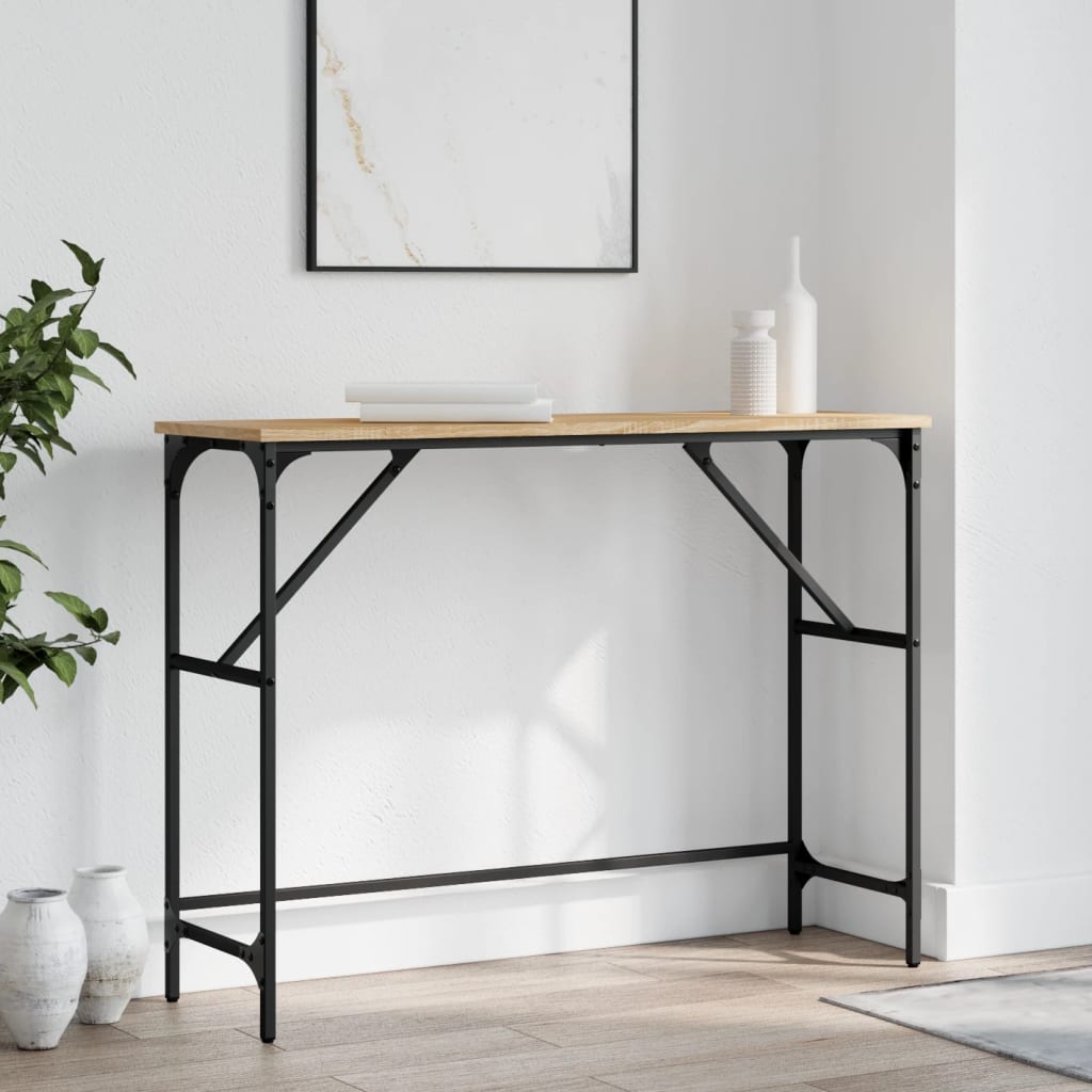 Console Table Sonoma Oak 100x Wood Material   Console Table Sonoma Oak