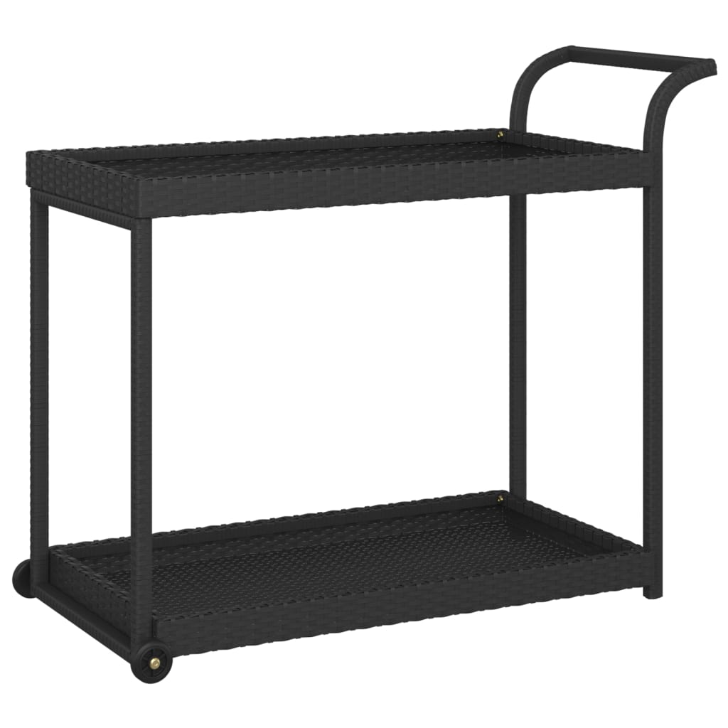 bar cart 100x poly rattan   bar cart 100x
