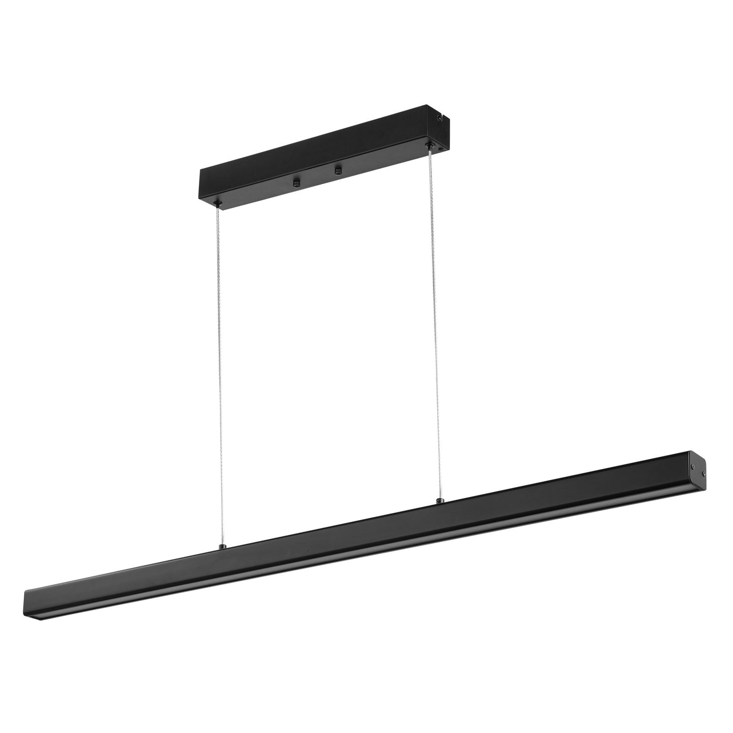 Dimmable Linear Pendant Light, 20W, 47 In LED Linear Light Fixture Chandelier With Acrylic Lampshade 3000K / 4000K / 6500K Color Temperature Adjustable Height, For Dining Room Kitchen Island