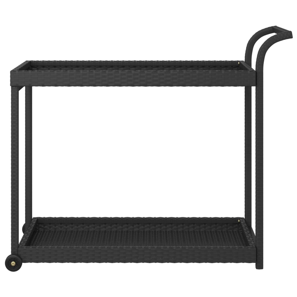 bar cart 100x poly rattan   bar cart 100x