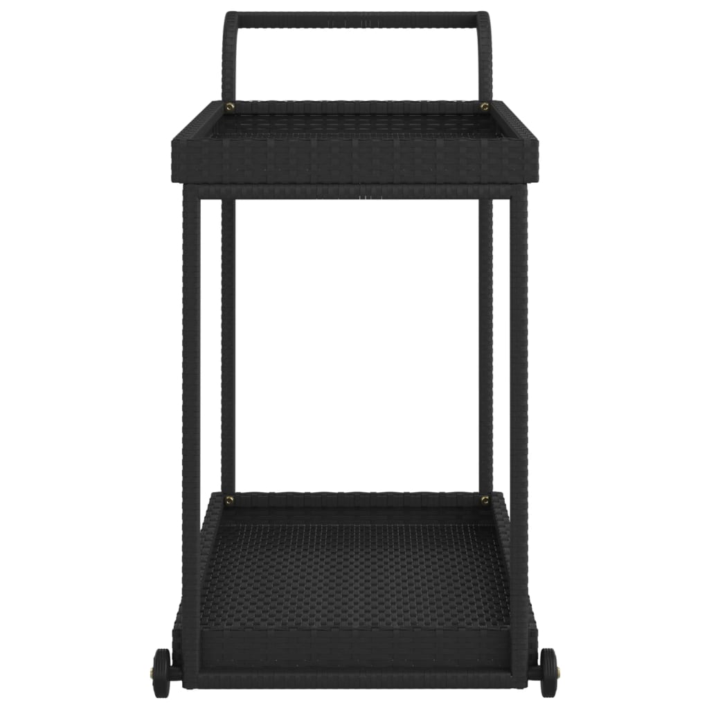 bar cart 100x poly rattan   bar cart 100x